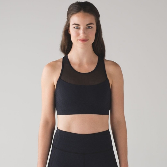 Lululemon Gear Up Sports Bra - Mesh - W 2 - Blue